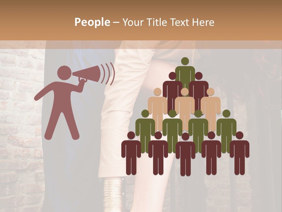 Pose Attractive Leg PowerPoint Template