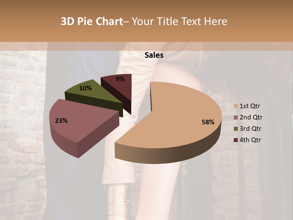 Pose Attractive Leg PowerPoint Template