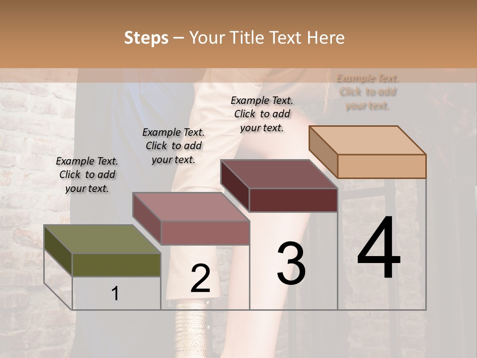 Pose Attractive Leg PowerPoint Template
