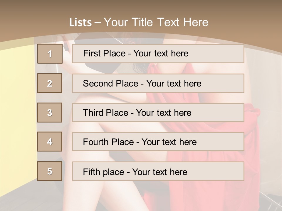 Fashion Provocative Attractive PowerPoint Template