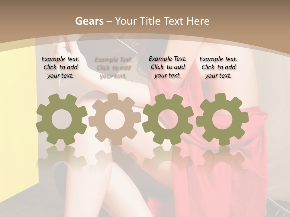 Fashion Provocative Attractive PowerPoint Template