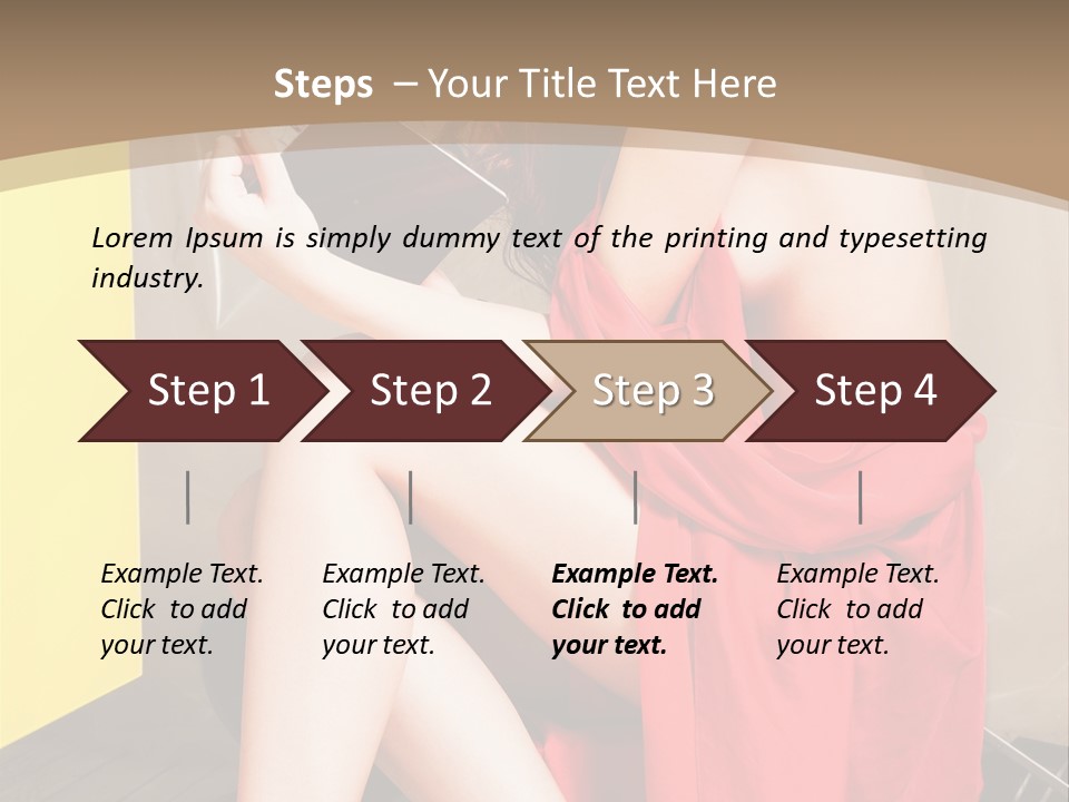 Fashion Provocative Attractive PowerPoint Template