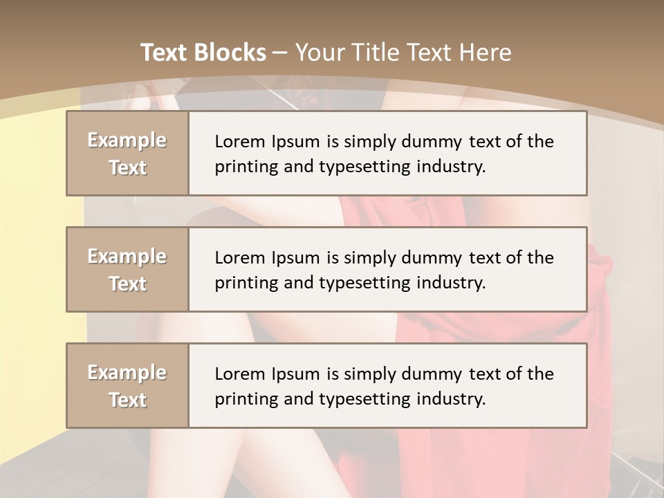 Fashion Provocative Attractive PowerPoint Template