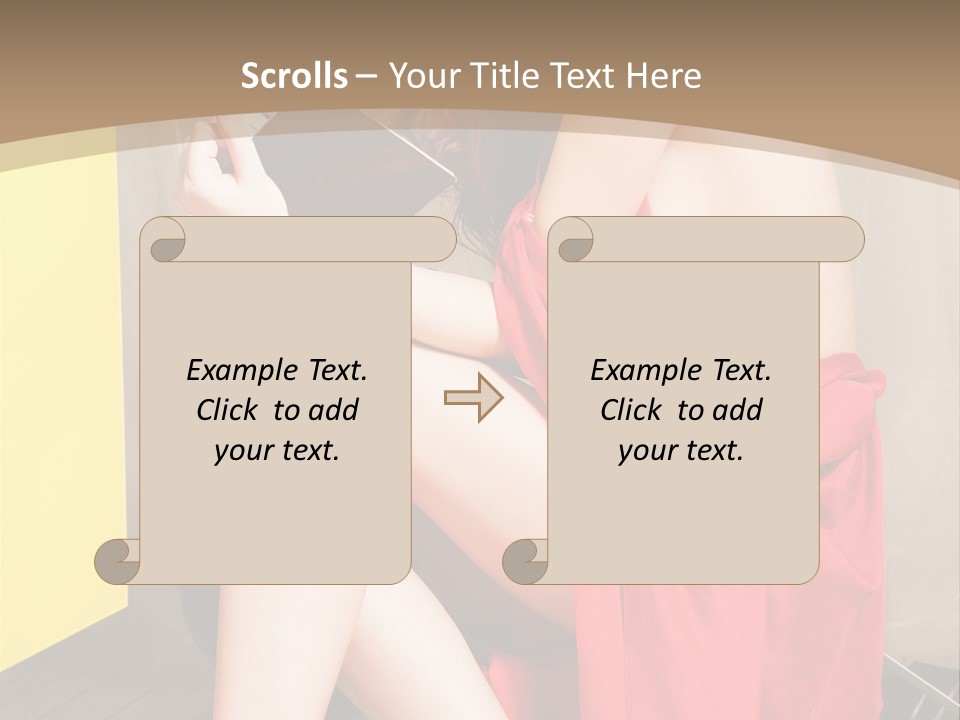 Fashion Provocative Attractive PowerPoint Template
