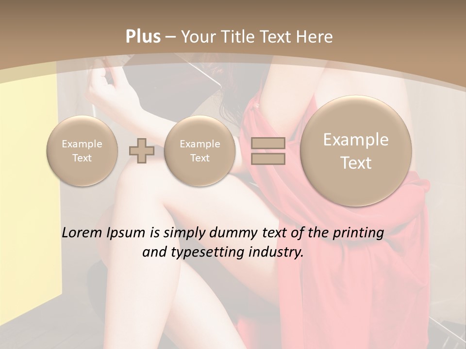 Fashion Provocative Attractive PowerPoint Template