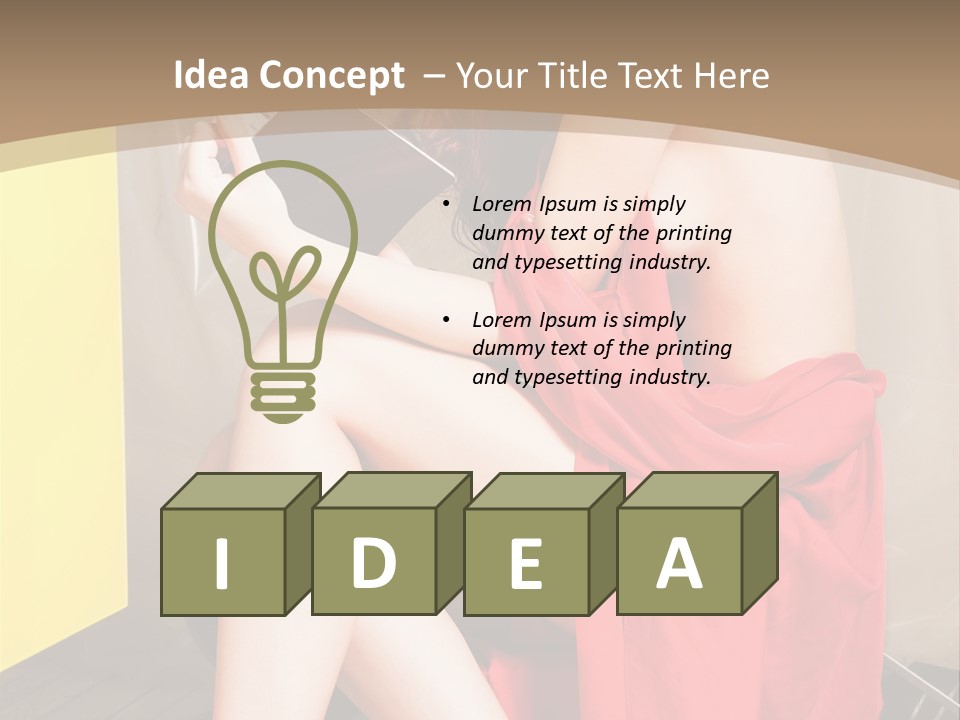 Fashion Provocative Attractive PowerPoint Template