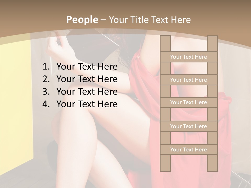 Fashion Provocative Attractive PowerPoint Template