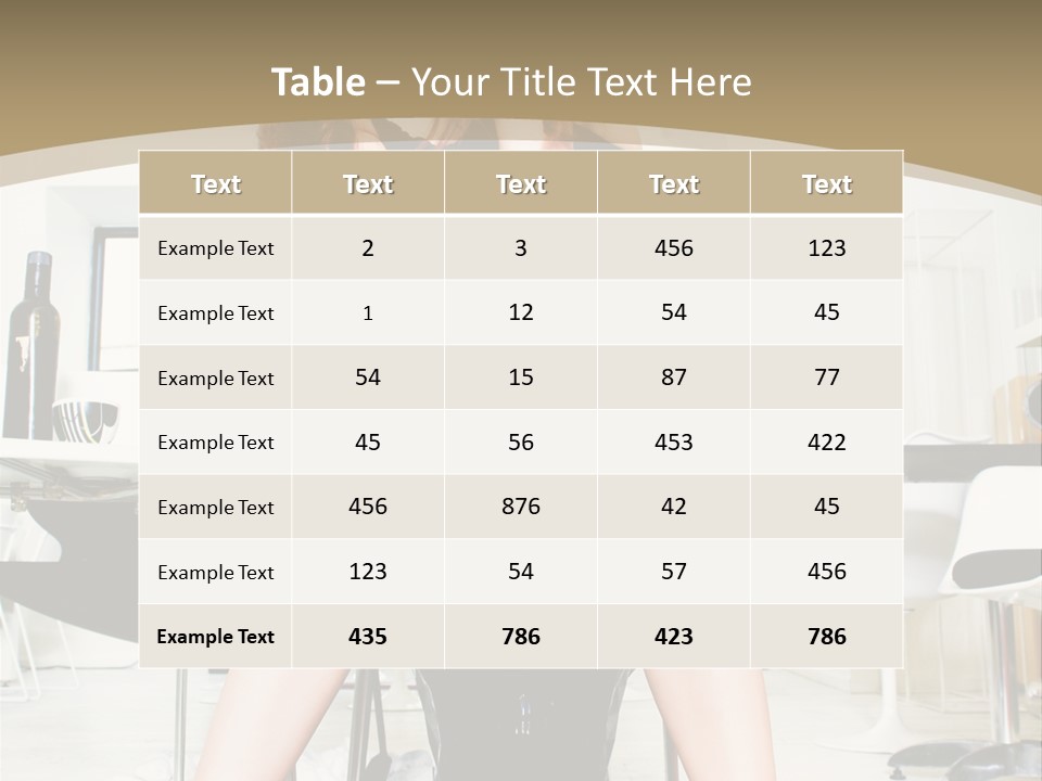 Legs Indoor Fashion PowerPoint Template