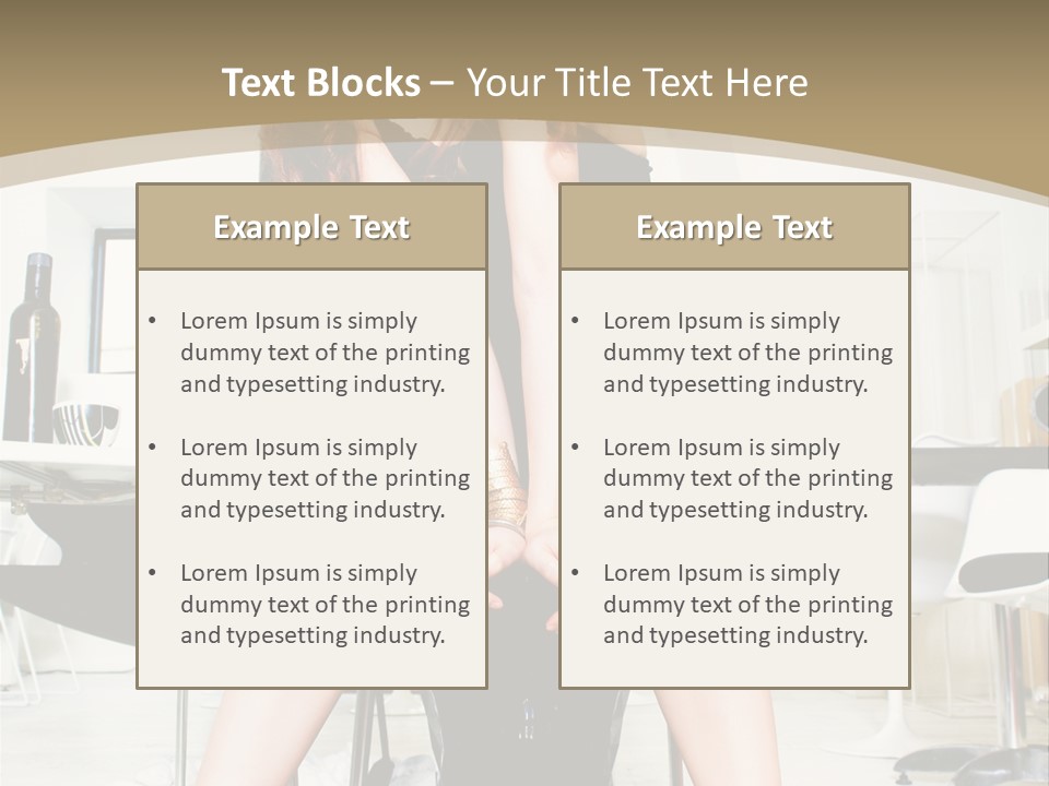 Legs Indoor Fashion PowerPoint Template