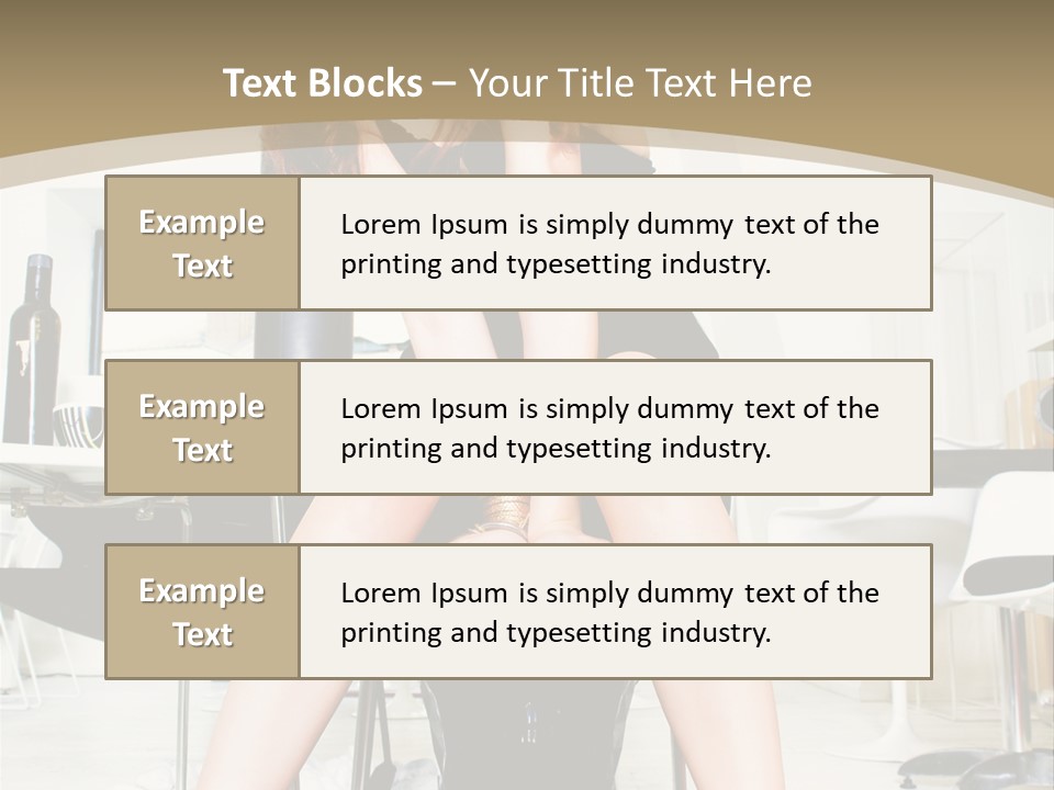 Legs Indoor Fashion PowerPoint Template