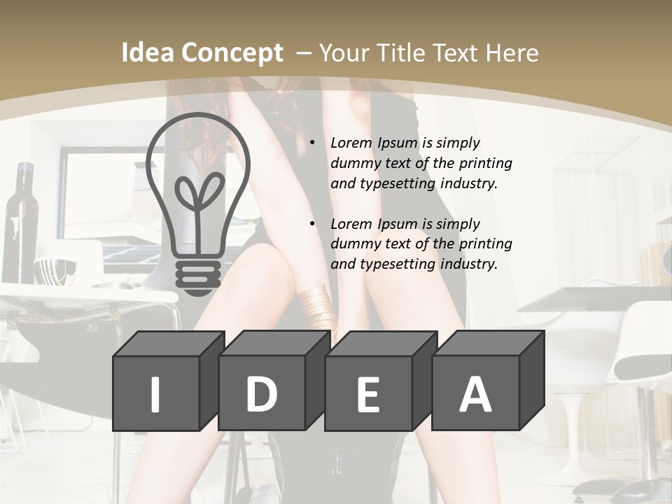 Legs Indoor Fashion PowerPoint Template