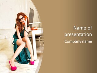 Vogue Table Fashion PowerPoint Template