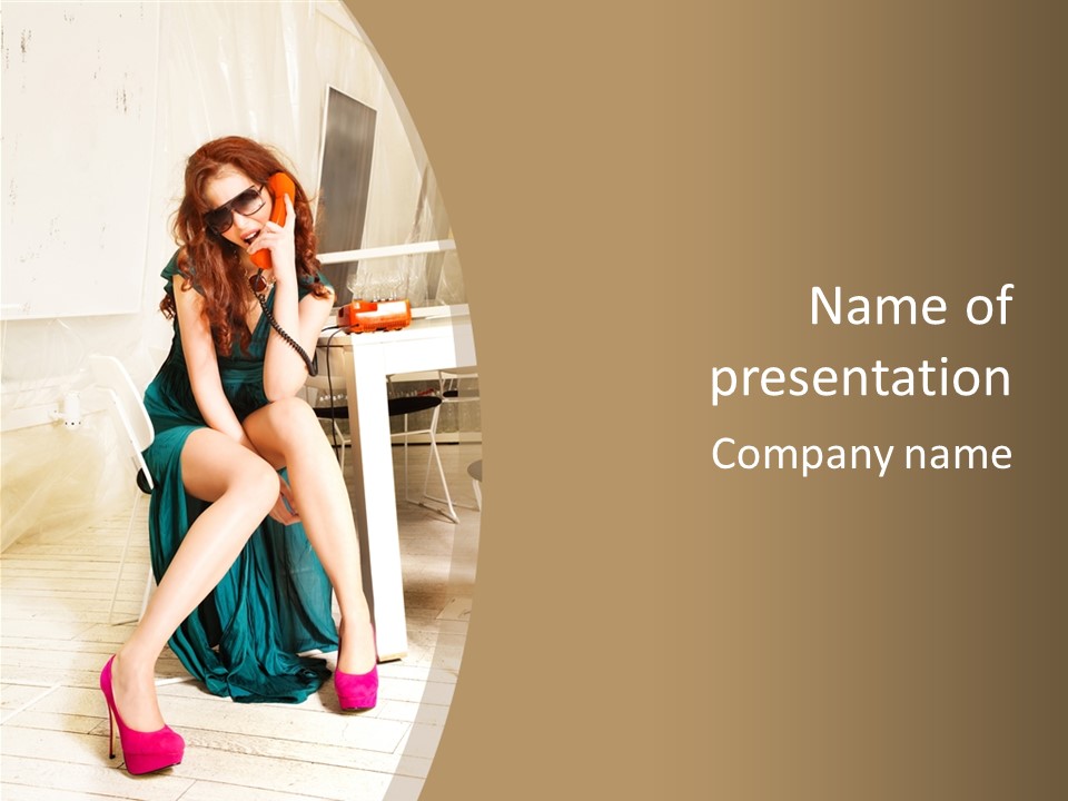 Vogue Table Fashion PowerPoint Template