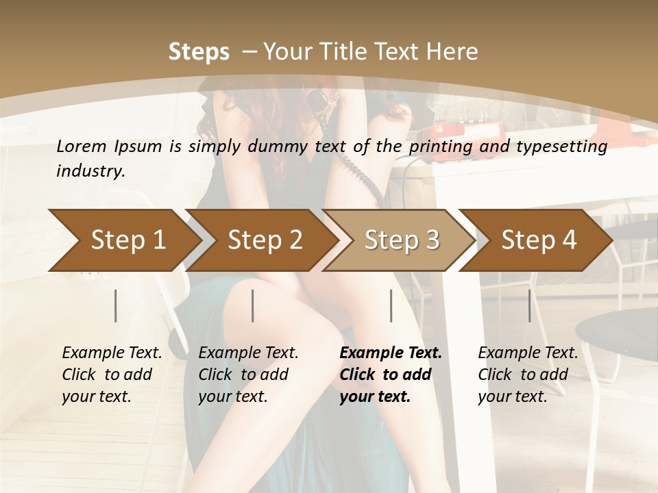 Vogue Table Fashion PowerPoint Template