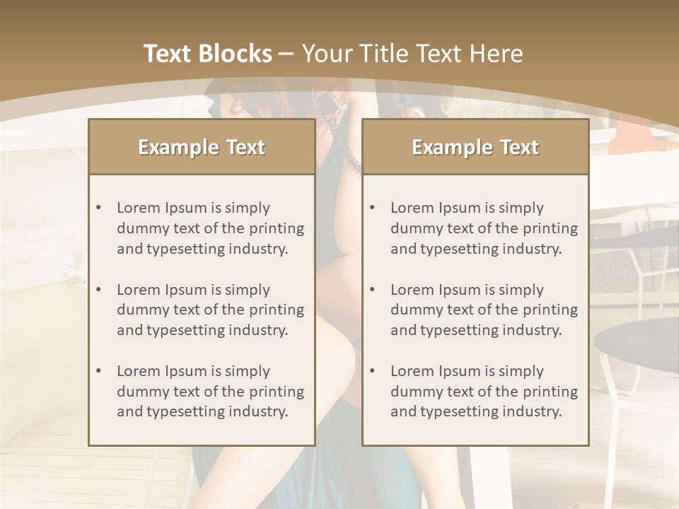 Vogue Table Fashion PowerPoint Template