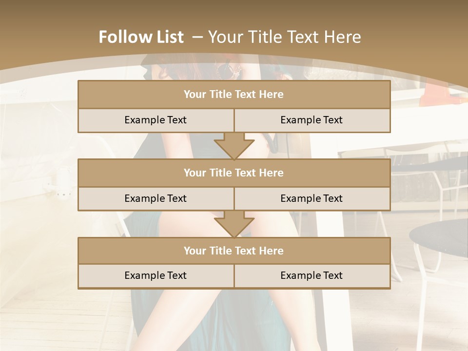 Vogue Table Fashion PowerPoint Template