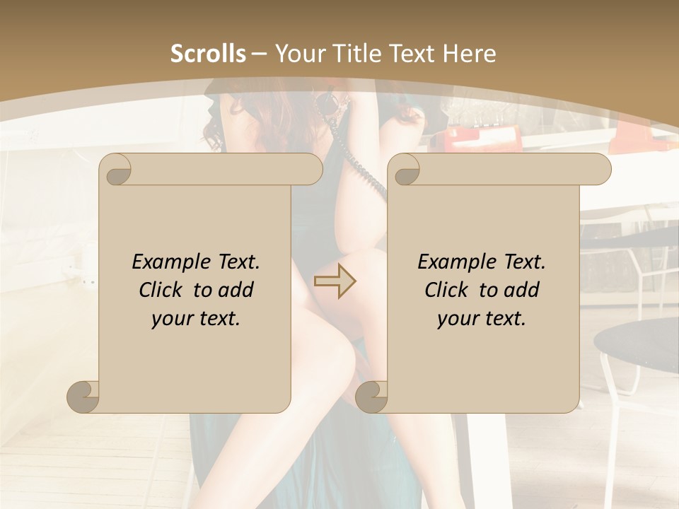Vogue Table Fashion PowerPoint Template