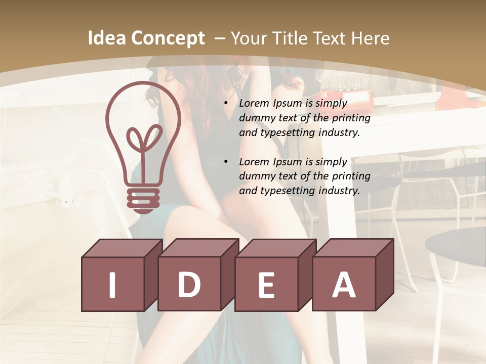 Vogue Table Fashion PowerPoint Template