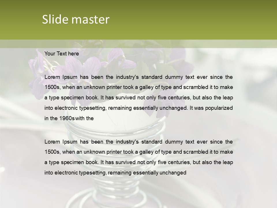 Celebration Event Table Egg PowerPoint Template