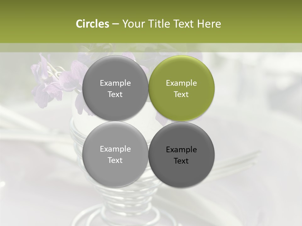 Celebration Event Table Egg PowerPoint Template