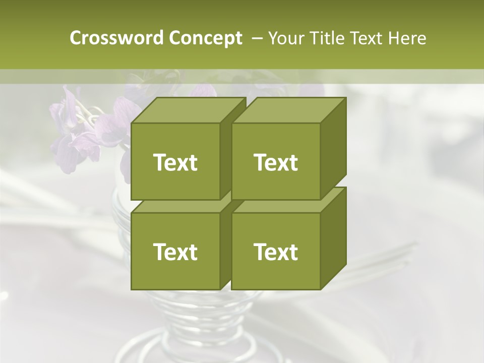 Celebration Event Table Egg PowerPoint Template