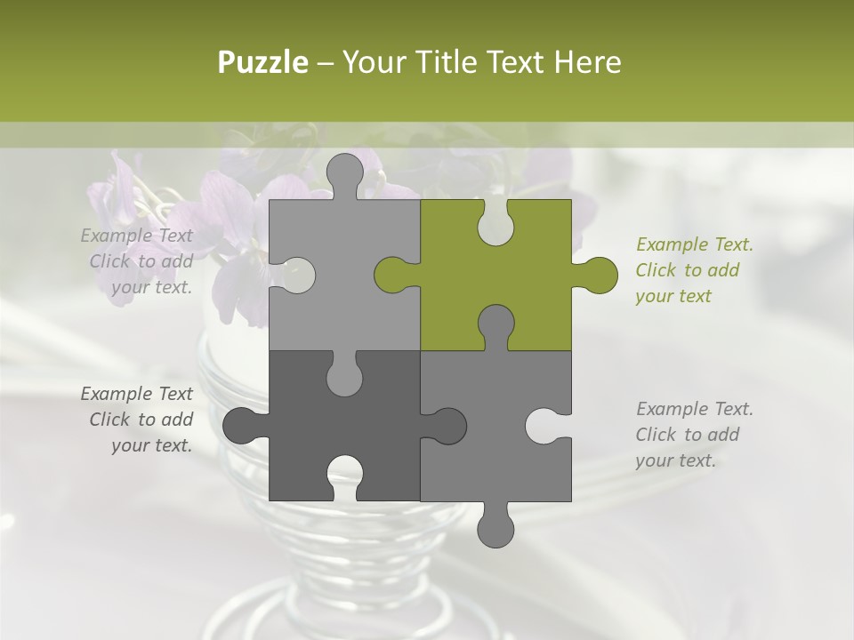 Celebration Event Table Egg PowerPoint Template