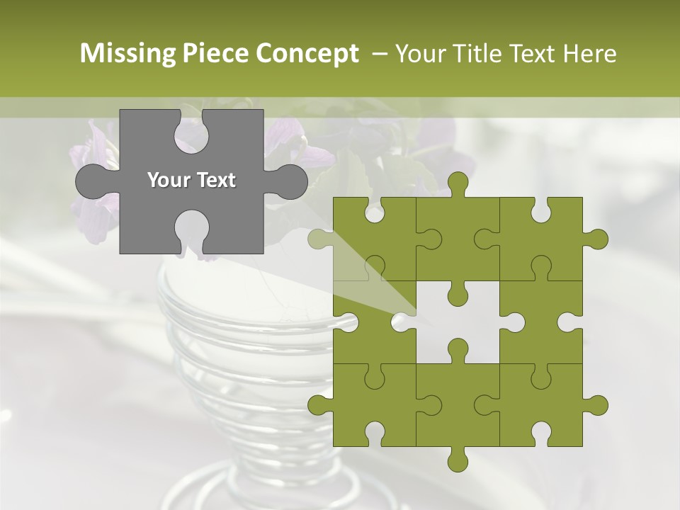 Celebration Event Table Egg PowerPoint Template