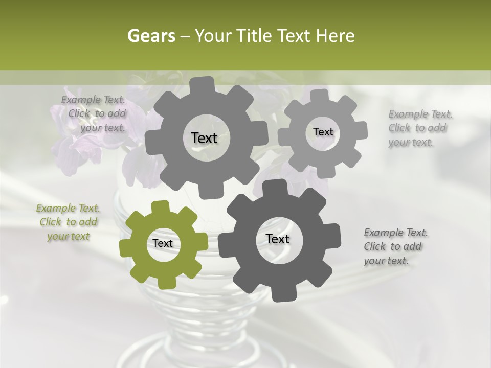 Celebration Event Table Egg PowerPoint Template