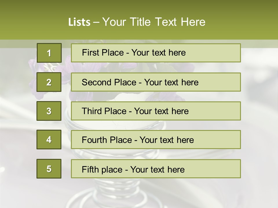 Celebration Event Table Egg PowerPoint Template