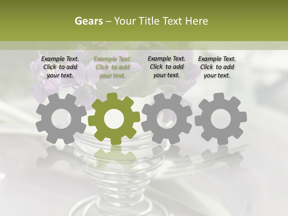 Celebration Event Table Egg PowerPoint Template