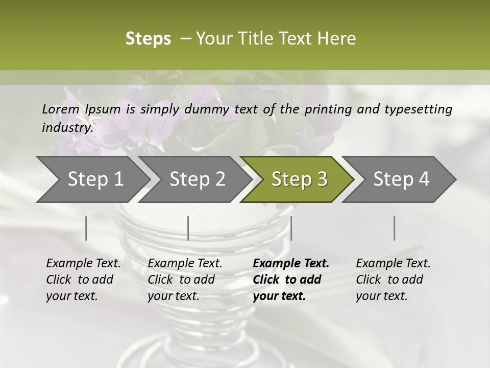 Celebration Event Table Egg PowerPoint Template