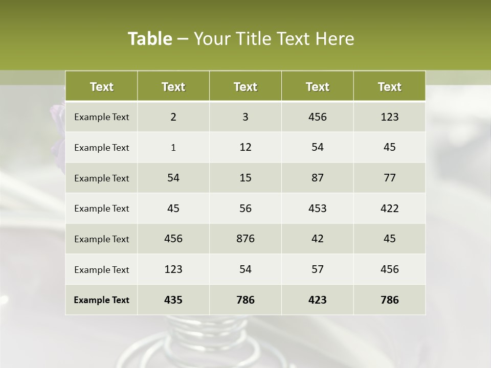 Celebration Event Table Egg PowerPoint Template