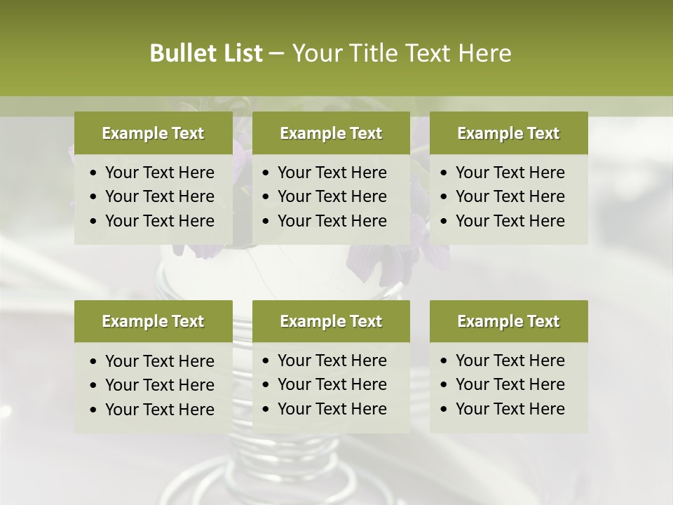 Celebration Event Table Egg PowerPoint Template