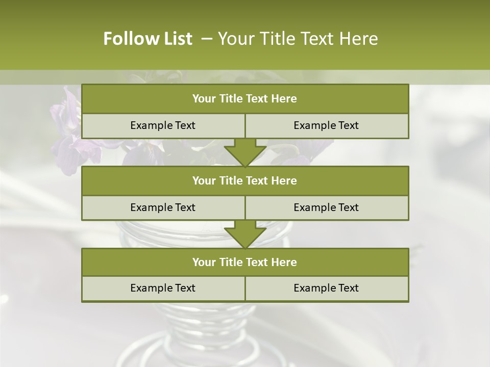 Celebration Event Table Egg PowerPoint Template