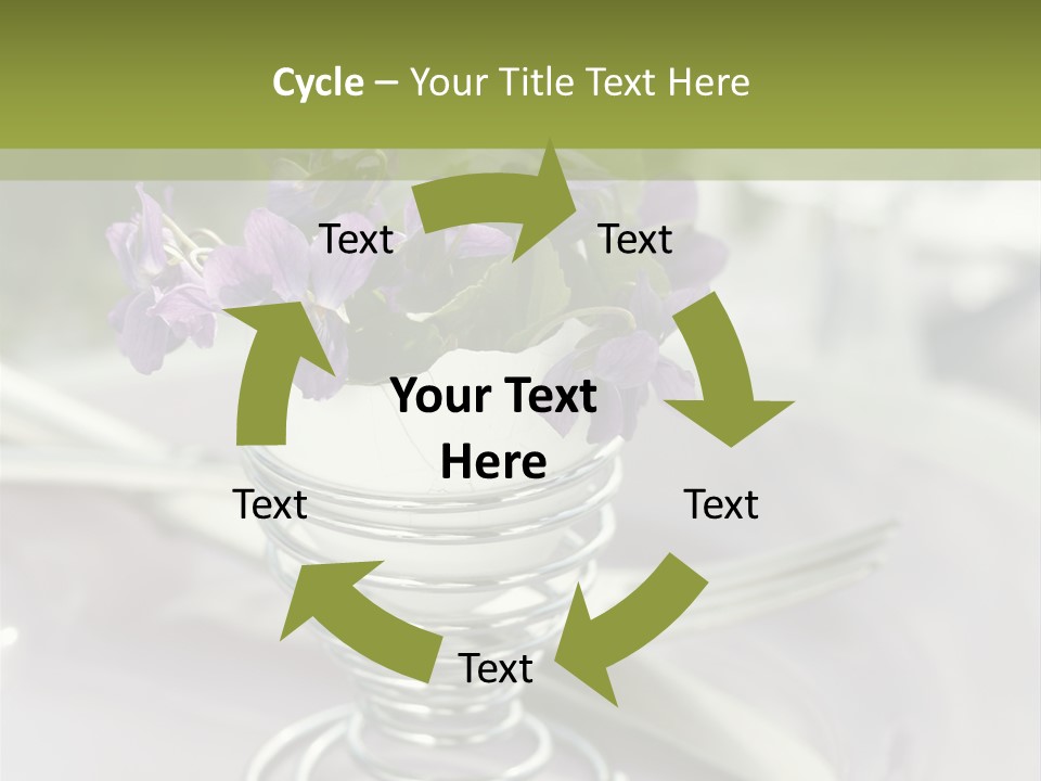 Celebration Event Table Egg PowerPoint Template