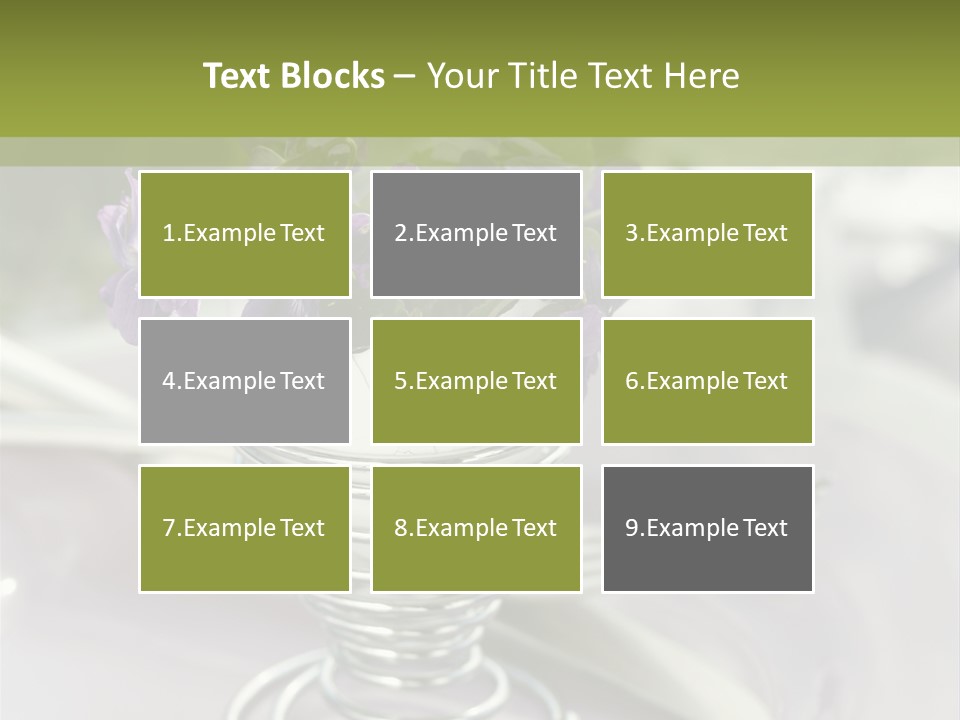 Celebration Event Table Egg PowerPoint Template