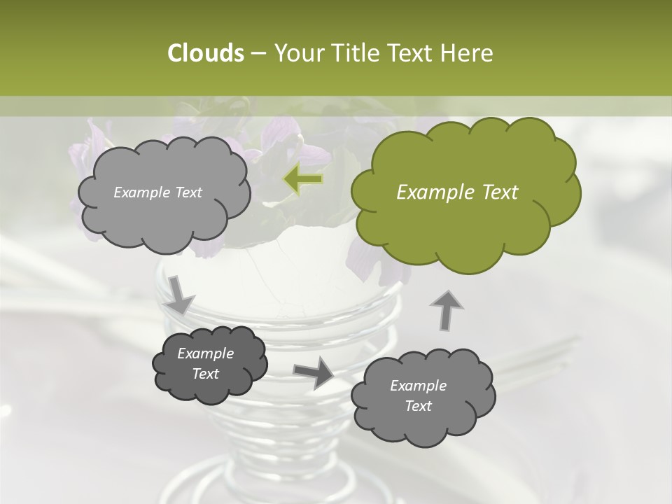 Celebration Event Table Egg PowerPoint Template