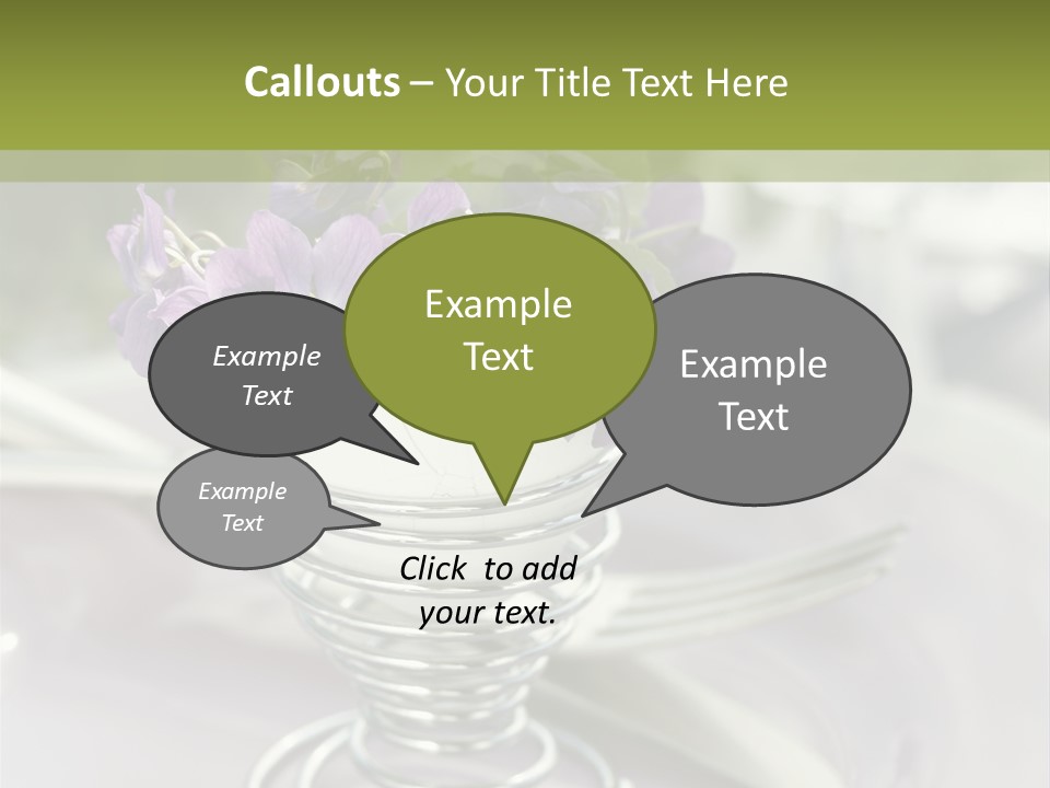 Celebration Event Table Egg PowerPoint Template