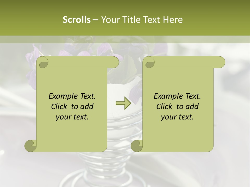 Celebration Event Table Egg PowerPoint Template