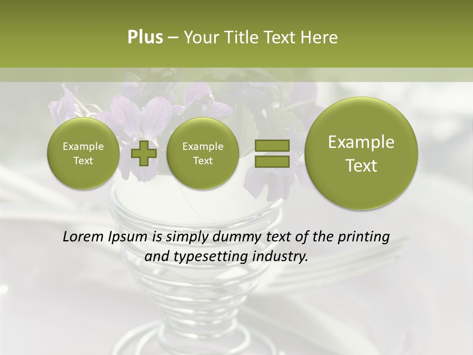 Celebration Event Table Egg PowerPoint Template