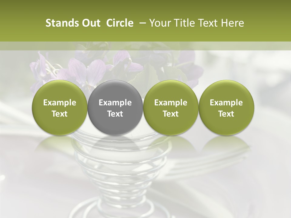 Celebration Event Table Egg PowerPoint Template