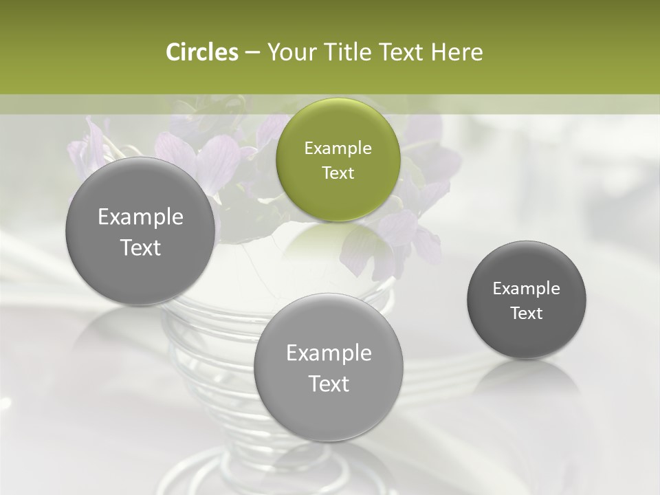 Celebration Event Table Egg PowerPoint Template