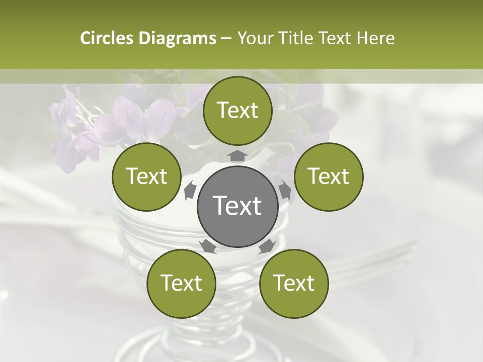 Celebration Event Table Egg PowerPoint Template