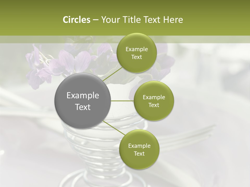 Celebration Event Table Egg PowerPoint Template