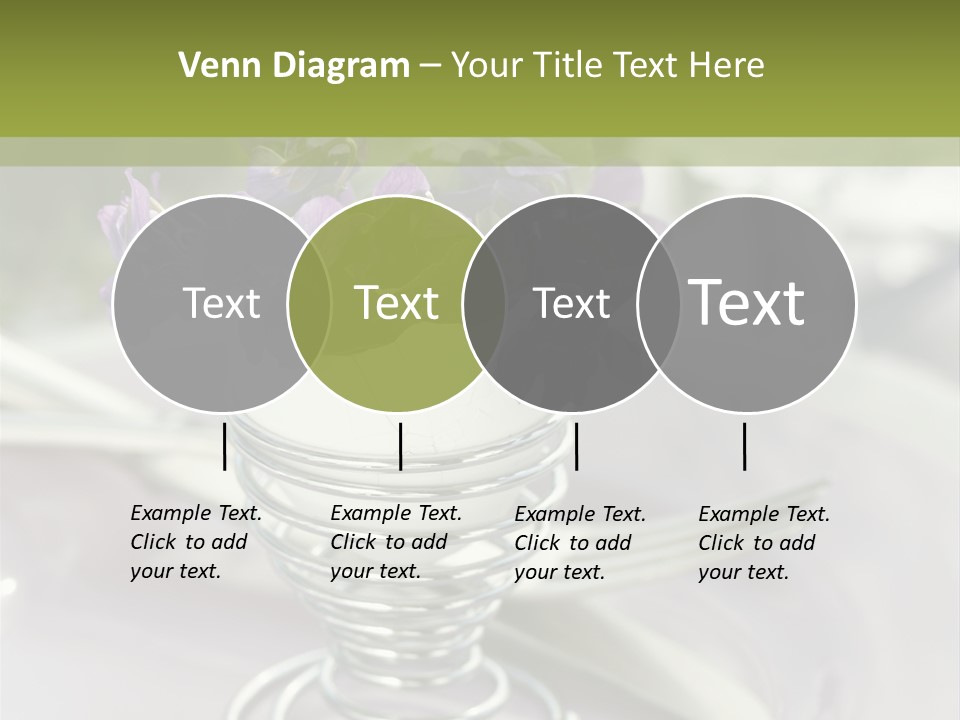 Celebration Event Table Egg PowerPoint Template