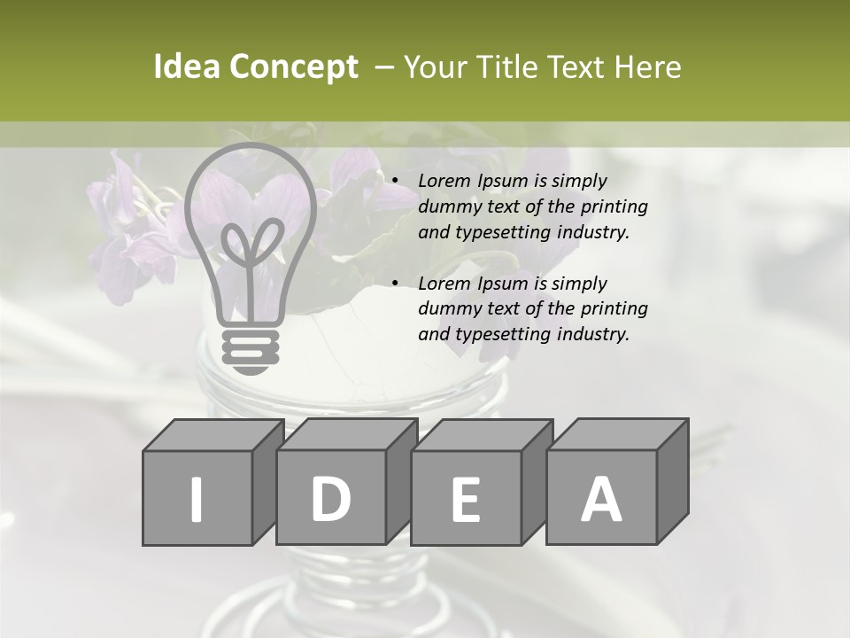 Celebration Event Table Egg PowerPoint Template