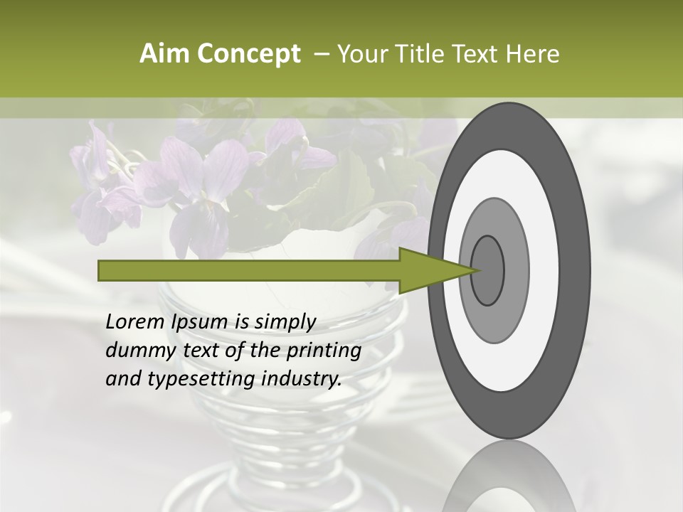 Celebration Event Table Egg PowerPoint Template