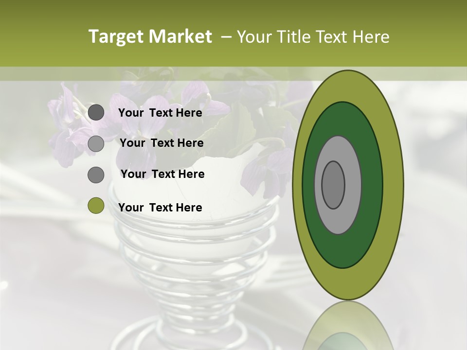 Celebration Event Table Egg PowerPoint Template