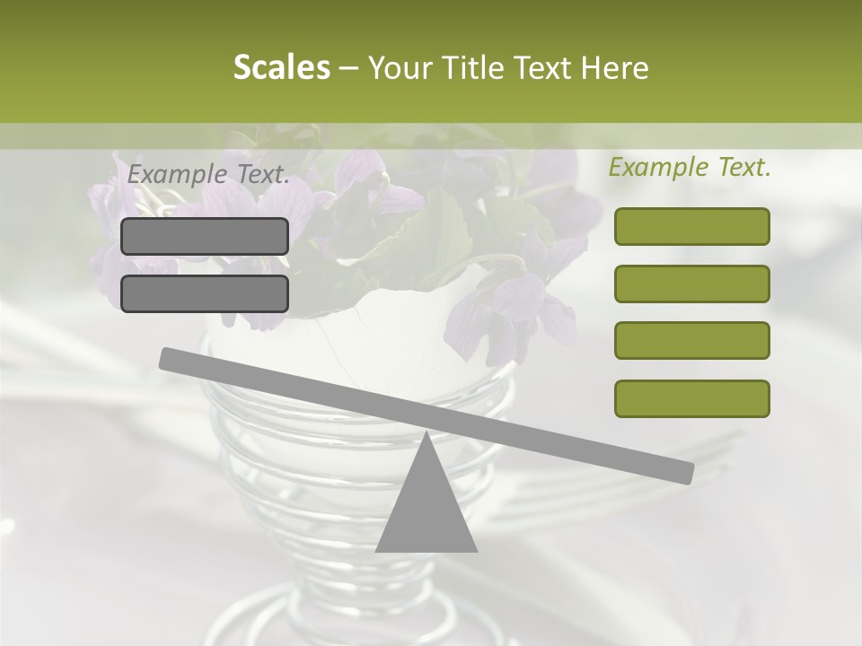 Celebration Event Table Egg PowerPoint Template