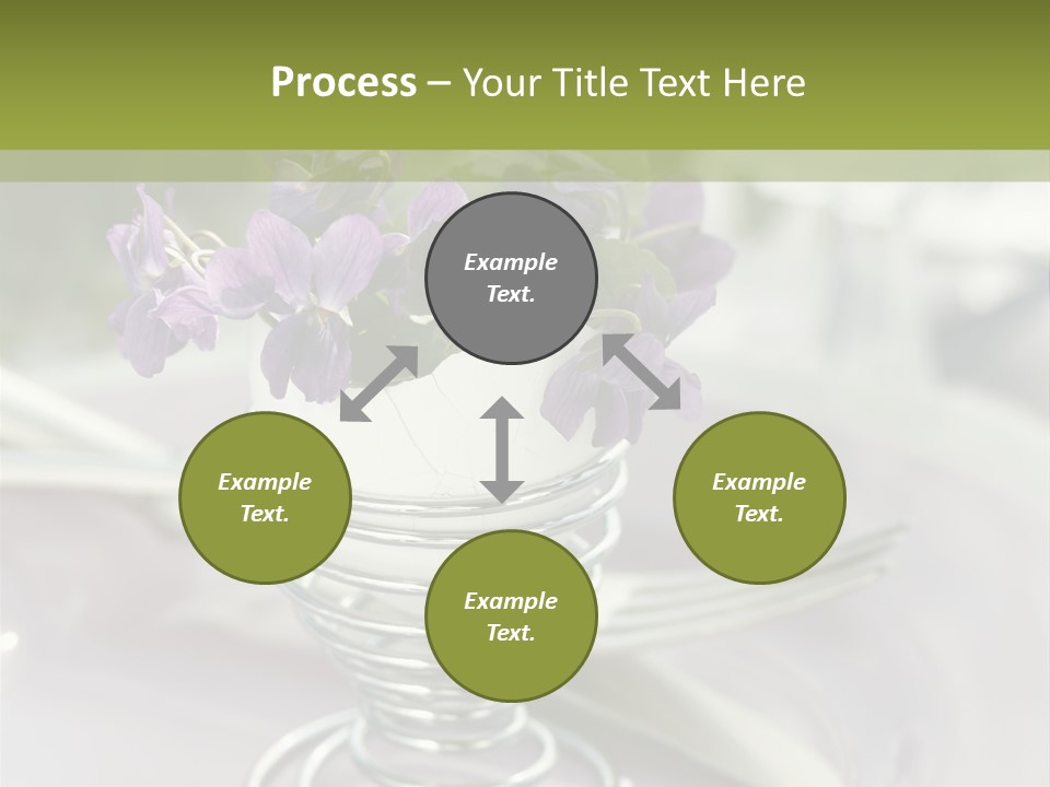 Celebration Event Table Egg PowerPoint Template